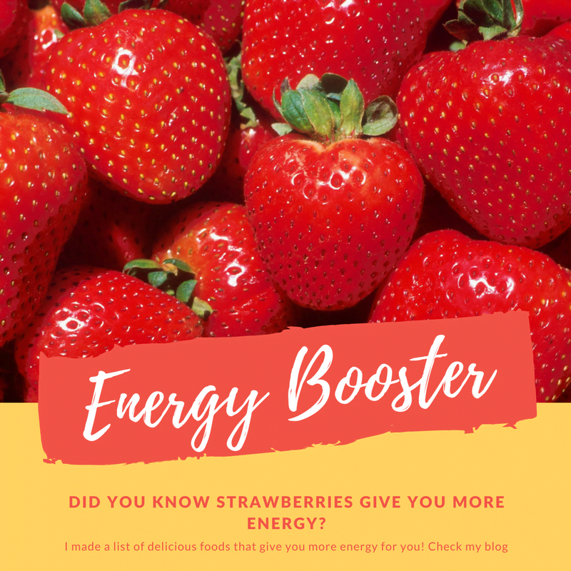 Strawberries are energy boosting